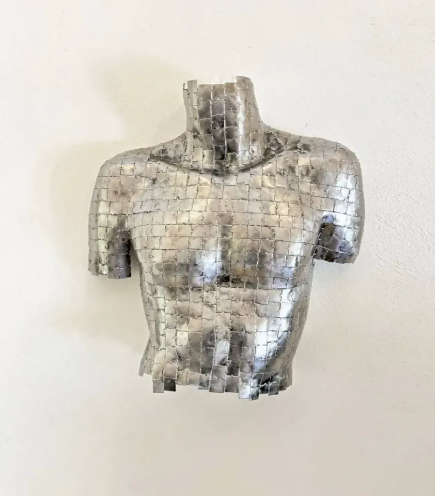 "Metal male body sculpture Wall" Sculpture